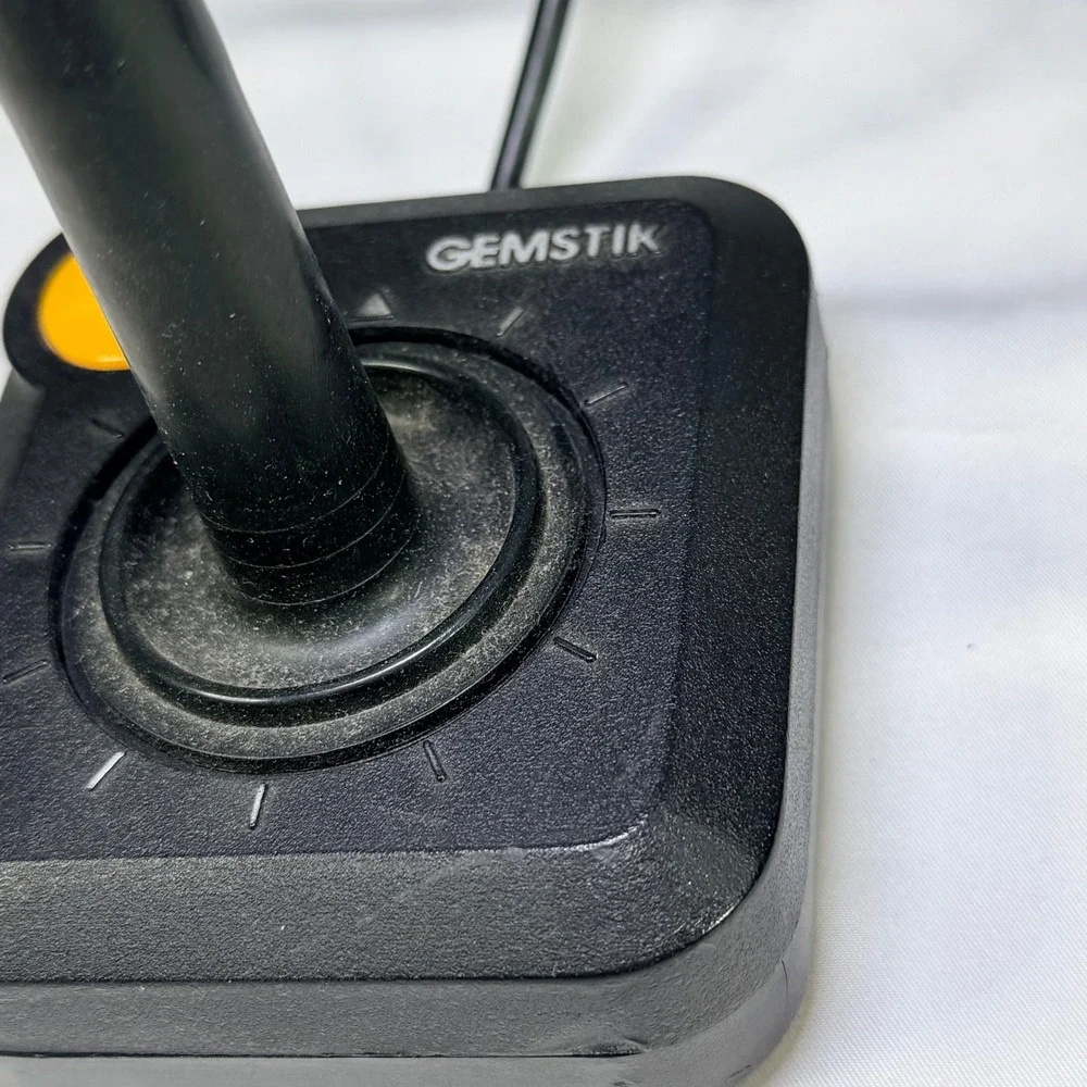 Vintage Gemstik Joystick Controller for Atari 2600 Commodore 64 9-Pin Black